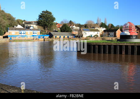 Exeter quay, Port Royal pub in background, Devon, Inghilterra, Regno Unito Foto Stock