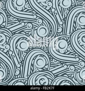 Abstract seamless pattern con elementi industriali. Illustrazione Vettoriale