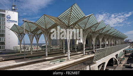 Lisbona, Ostbahnhof von Santiago Calatrava 1998 Foto Stock