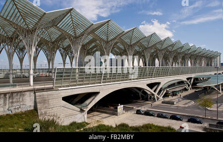 Lisbona, Ostbahnhof von Santiago Calatrava 1998 Foto Stock