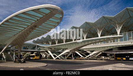 Lisbona, Ostbahnhof von Santiago Calatrava 1998 Foto Stock