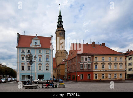 Brzeg Brieg, Marktplatz Foto Stock