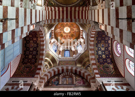 Marsiglia, Basilique Notre-Dame-de-la-Garde Foto Stock