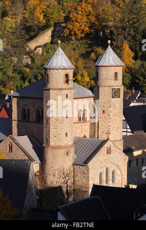 Bad Münstereifel, ehemalige Stiftskirche San Crisante e Daria Foto Stock