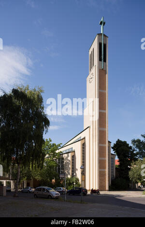 Berlino, Gustav-Adolf-Kirche di 1932-1934 von Otto Bartning erbaut Foto Stock