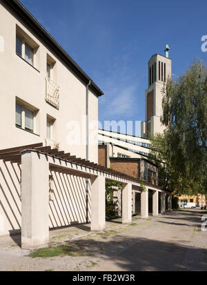 Berlino, Gustav-Adolf-Kirche di 1932-1934 von Otto Bartning erbaut Foto Stock