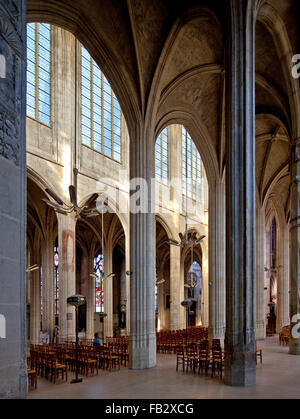 Gisors, Kirche St-Gervais-et-St-Protais Foto Stock