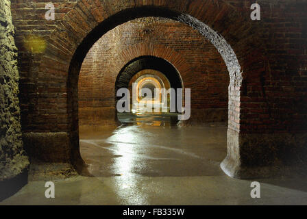 Italia Marche Fermo cisterne di epoca romana (I sec. d.C.) Foto Stock