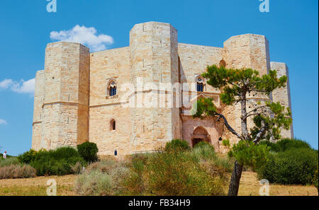 Xiii secolo Castel del Monte (Castello di montagna), Andria, Puglia, Italia, Europa Foto Stock