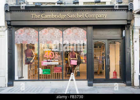Il Cambridge sacchetta Company Shop Cambridge Regno Unito Foto Stock