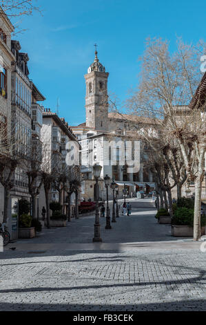 San Vicente Martire, tempio del XV secolo nel centro storico della città di Vitoria-Gasteiz, Spagna Foto Stock