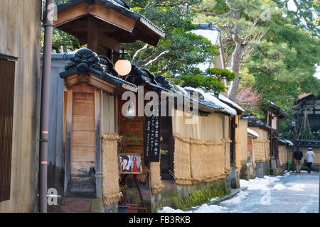 Storico residenze dei samurai in Nagamachi Samurai District, Kanazawa, Ishikawa Prefettura, Giappone Foto Stock