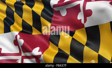 Noi bandiera dello Stato del Maryland Foto Stock