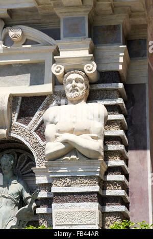 Il dettaglio della Fontana a Tivoli, Italia Foto Stock