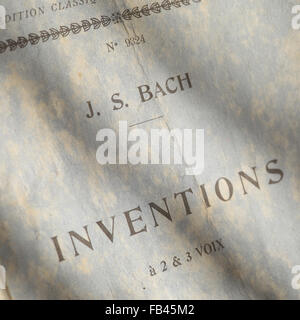 Bach della due e tre parte invenzioni Foto Stock