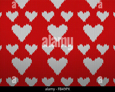 Maglia senza cuciture pattern texture di sfondo. Illustrazione Vettoriale. Foto Stock