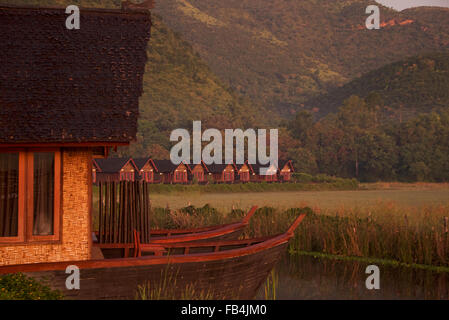 Hotel Lago Inle Foto Stock