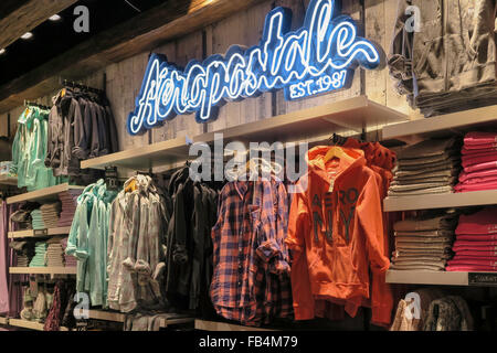 Aeropostale Store in Manhattan Mall sulla Avenue of the Americas, NYC Foto Stock