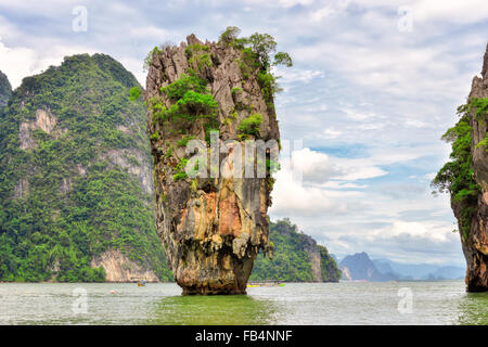 Thailandia James Bond Stone Island, Phang Nga Foto Stock