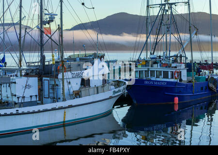 Cowichan Bay marina; l'isola di Vancouver Foto Stock