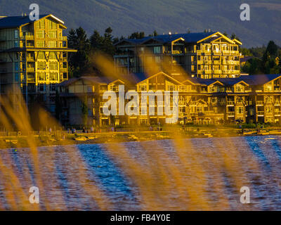 Resort in Parksville, Isola di Vancouver, British Columbia, Canada Foto Stock