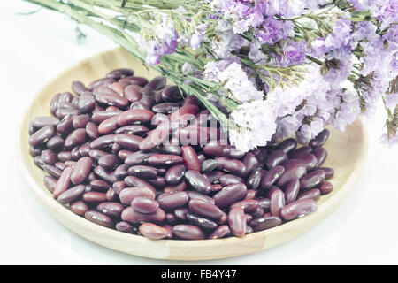 Rosso a fagiolo e fiore statico, stock photo Foto Stock