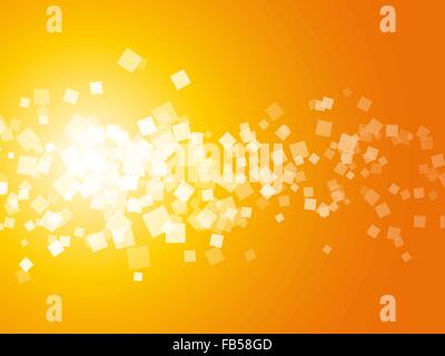 Abstract quadrato arancione sullo sfondo Illustrazione Vettoriale