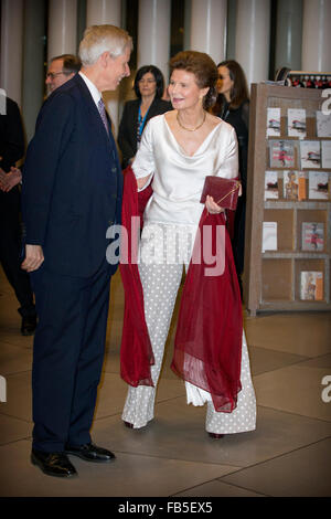 La principessa Margaretha e il Principe Nicolaus del Liechtenstein frequentare la 95esima Festa di compleanno di ex Granduca Jean del Lussemburgo, 9 gennaio 2016. foto: Patrick van Katwijk PAESI BASSI OUT point de vue fuori - nessun filo SERVICE - Foto Stock