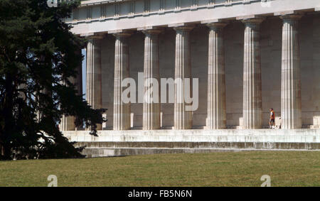 Memorial Walhalla Donaustauf distretto di Regensburg Baviera Germania Foto Stock