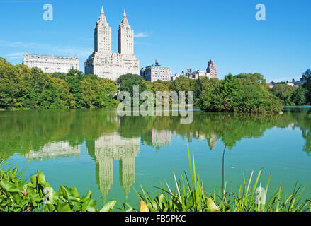 La città di New York, NYC, la Grande Mela, Manhattan, New York Bay, il fiume Hudson, Oceano Atlantico, Stati Uniti d'America, Stati Uniti d'America Foto Stock