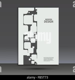 Brochure del vettore design modello di layout in A4 Illustrazione Vettoriale