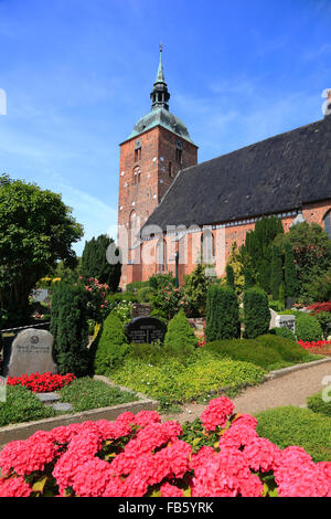 Chiesa di San Nicola, Burg, Fehmarn island, Mar Baltico, Schleswig-Holstein, Germania Foto Stock