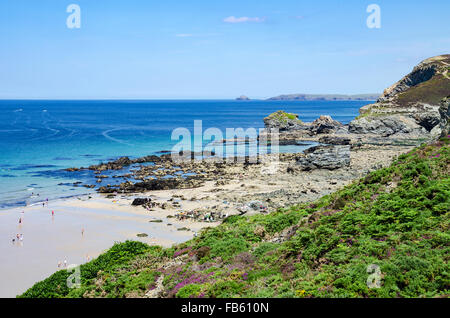 Trevaunance cove, Sant Agnese, Cornwall, England, Regno Unito Foto Stock