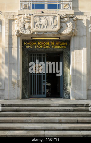 Scuola Londinese di Igiene e Medicina Tropicale, Keppel St, London, WC1E 7HT. Foto Stock