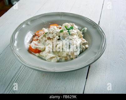 Pochouse Bourguignonne - Francese stufato di pesce Foto Stock