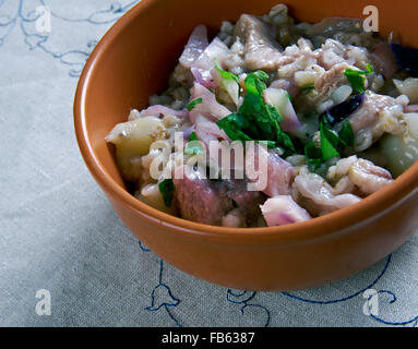 Mulgikapsad - stufato estone withpork, cavolo e orzo. Foto Stock