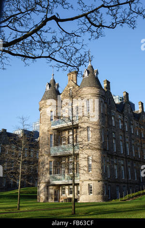 Quartermile, Lauriston, Edinburgh Centre - riconversione delle vecchie Royal Infirmary come alloggiamento di lusso. Foto Stock