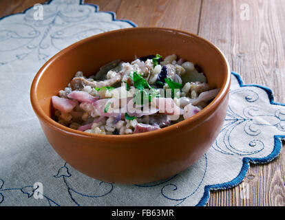 Mulgikapsad - stufato estone withpork, cavolo e orzo. Foto Stock