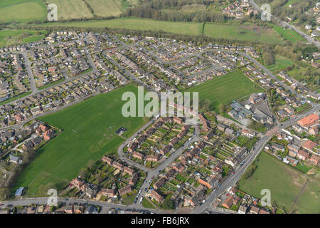 Una veduta aerea della zona Dalesforth di Sutton in Ashfield, Nottinghamshire Foto Stock