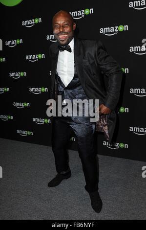 Beverly Hills, CA. Decimo gen, 2016. All'arrivo per Amazon Golden Globe celebrazione - 2, Stardust Ballroom presso il Beverly Hilton Hotel di Beverly Hills, CA 10 gennaio 2016. Credito: Sara Cozolino/Everett raccolta/Alamy Live News Foto Stock