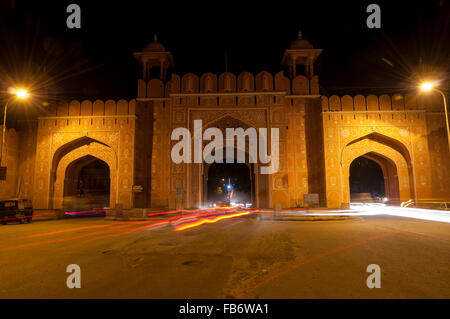 Amber city gate di Jaipur, Rajastan, India Foto Stock