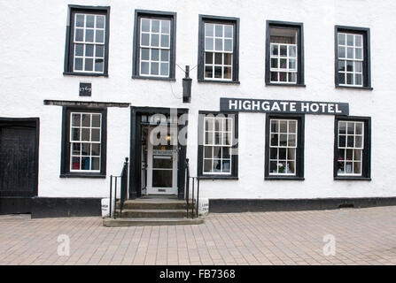 Highgate Hotel, 128 Highgate, Kendal Cumbria, Inghilterra, Regno Unito. Foto Stock