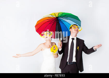 Sposa e sposo Foto Stock