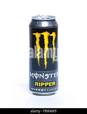 Monster energy drink possono Foto Stock