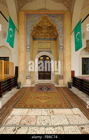 Gazi Husrev-begova Dzamija (Gazi Husrev Bey Moschea), Stari Grad, Sarajevo, Kanton Sarajevo, Federacija Bosne i Hercegovine, Bosnia Erzegovina Foto Stock