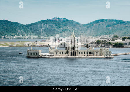 Palazzo su Ilha Fiscal nel porto di Rio de Janeiro, Brasile Foto Stock