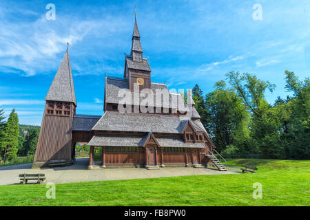 Protestante Gustav Adolf doga Chiesa, Hahnenklee, Harz, Bassa Sassonia, Germania Foto Stock