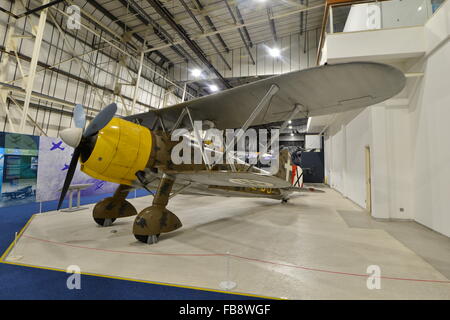 Fiat cr42 falco Foto Stock