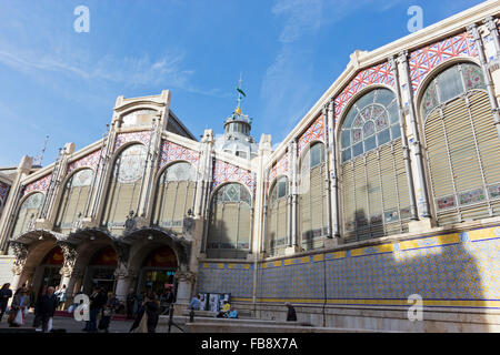 Valencia, Spagna. Storico Mercato Centrale (Mercado Central). Foto Stock