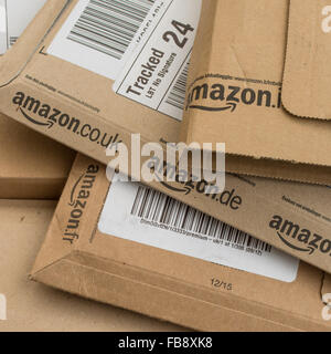 Pacchi di Amazon Foto Stock